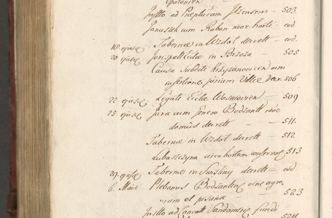 Zdjęcie nr 1687 dla obiektu archiwalnego: Acta actorum, causarum spiritualium, civilium, criminalium, obligationum, quietationum, inscpritionum, cessionum, decimarum, testamentorum R. D. Martini Szyszkowski, episcopi Cracoviensis, ducis Severiensis in annis 1620 - 1623. Tomus secundus.