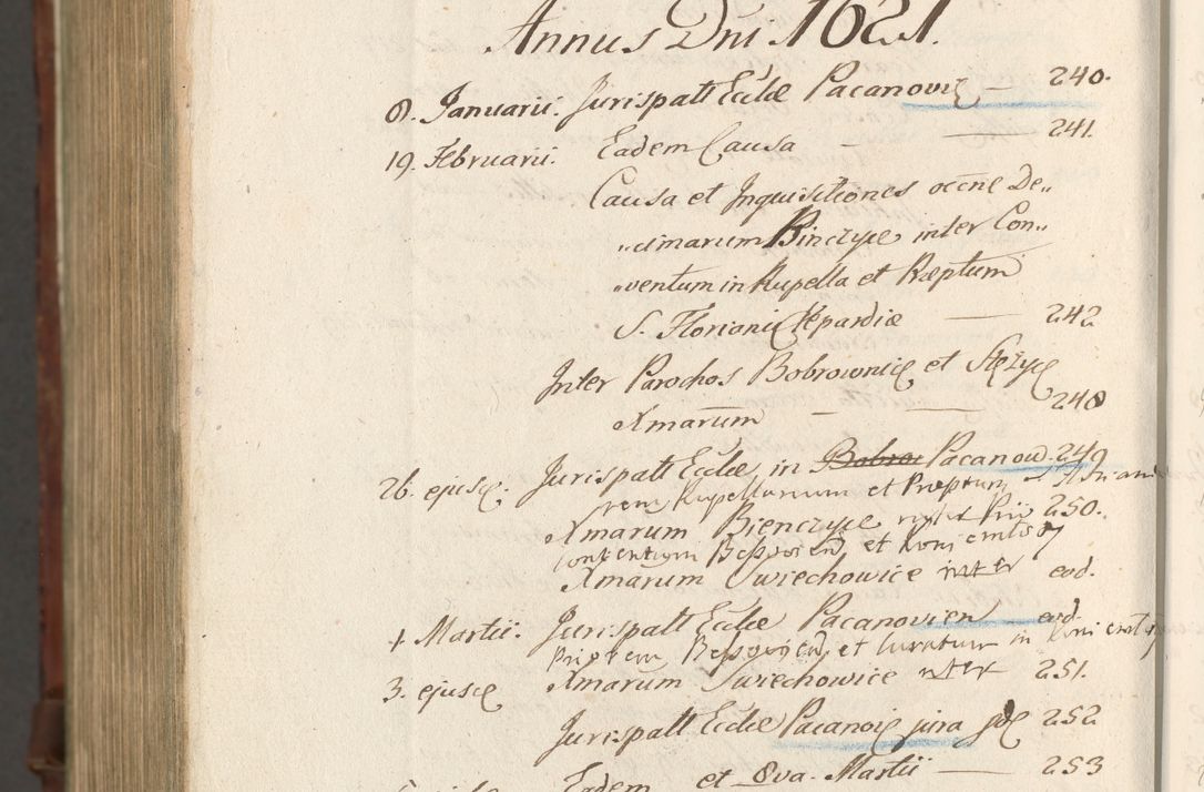 Zdjęcie nr 1677 dla obiektu archiwalnego: Acta actorum, causarum spiritualium, civilium, criminalium, obligationum, quietationum, inscpritionum, cessionum, decimarum, testamentorum R. D. Martini Szyszkowski, episcopi Cracoviensis, ducis Severiensis in annis 1620 - 1623. Tomus secundus.