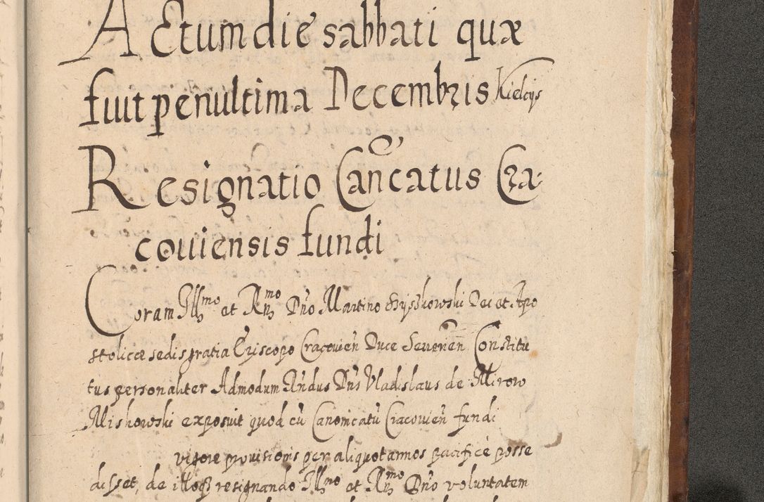 Zdjęcie nr 1666 dla obiektu archiwalnego: Acta actorum, causarum spiritualium, civilium, criminalium, obligationum, quietationum, inscpritionum, cessionum, decimarum, testamentorum R. D. Martini Szyszkowski, episcopi Cracoviensis, ducis Severiensis in annis 1620 - 1623. Tomus secundus.