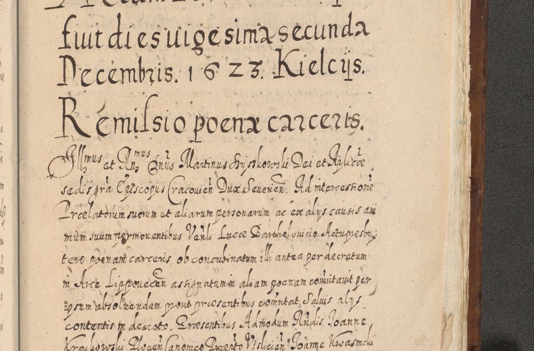 Zdjęcie nr 1664 dla obiektu archiwalnego: Acta actorum, causarum spiritualium, civilium, criminalium, obligationum, quietationum, inscpritionum, cessionum, decimarum, testamentorum R. D. Martini Szyszkowski, episcopi Cracoviensis, ducis Severiensis in annis 1620 - 1623. Tomus secundus.