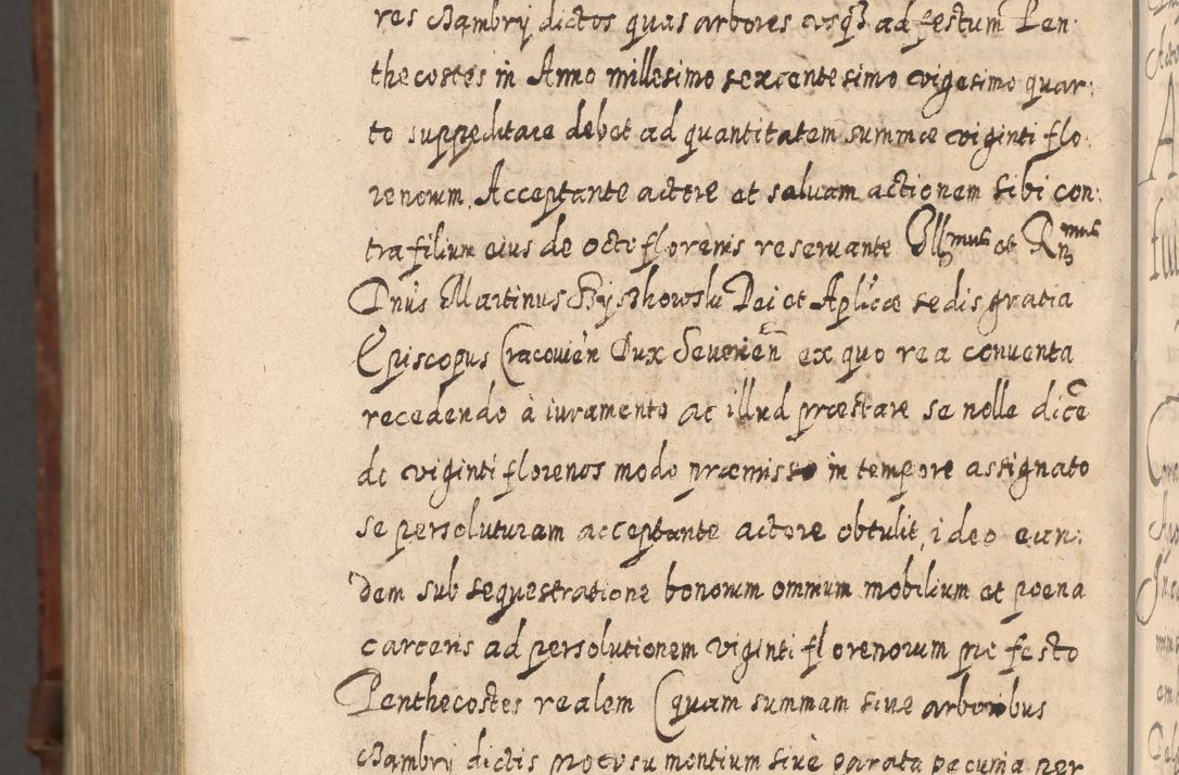 Zdjęcie nr 1655 dla obiektu archiwalnego: Acta actorum, causarum spiritualium, civilium, criminalium, obligationum, quietationum, inscpritionum, cessionum, decimarum, testamentorum R. D. Martini Szyszkowski, episcopi Cracoviensis, ducis Severiensis in annis 1620 - 1623. Tomus secundus.