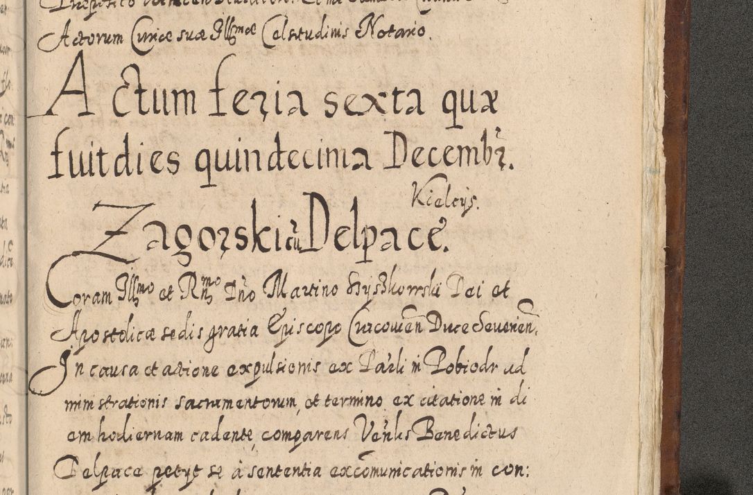 Zdjęcie nr 1656 dla obiektu archiwalnego: Acta actorum, causarum spiritualium, civilium, criminalium, obligationum, quietationum, inscpritionum, cessionum, decimarum, testamentorum R. D. Martini Szyszkowski, episcopi Cracoviensis, ducis Severiensis in annis 1620 - 1623. Tomus secundus.
