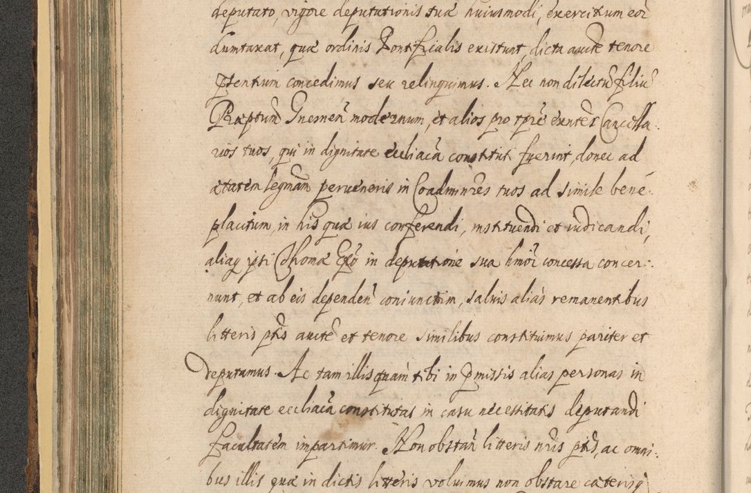 Zdjęcie nr 210 dla obiektu archiwalnego: Acta actorum, institutionum, resignationum, provisionum, decretorum, sententiarum, inscriptionum, testamentorum, confirmationum, ingrossationum, obligationum, quietationum, constitutionum R. D. Andreae Szołdrski, episcopi Kijoviensis, Gnesnensis et Posnaniensis praepositi, cantoris Cracoviensis, Vladislaviensis canonici, R. S. M. secretarii, episcopatus Cracoviensis in spiritualibus er temporalibus deputati anno 1633, 1634 et 1635