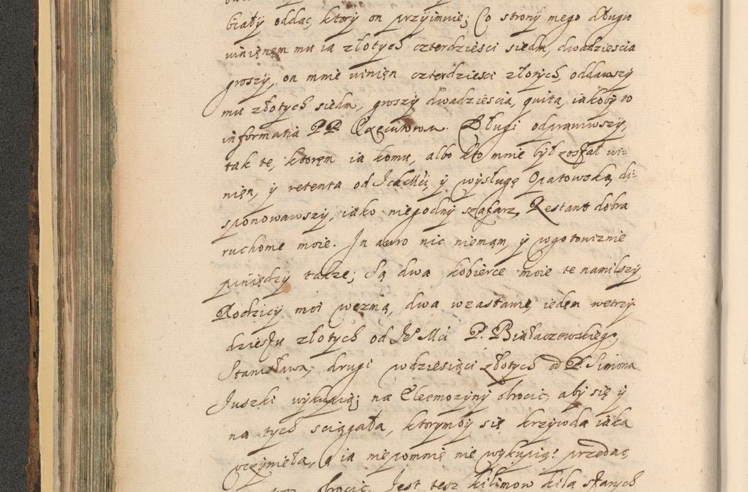Zdjęcie nr 198 dla obiektu archiwalnego: Acta actorum, institutionum, resignationum, provisionum, decretorum, sententiarum, inscriptionum, testamentorum, confirmationum, ingrossationum, obligationum, quietationum, constitutionum R. D. Andreae Szołdrski, episcopi Kijoviensis, Gnesnensis et Posnaniensis praepositi, cantoris Cracoviensis, Vladislaviensis canonici, R. S. M. secretarii, episcopatus Cracoviensis in spiritualibus er temporalibus deputati anno 1633, 1634 et 1635