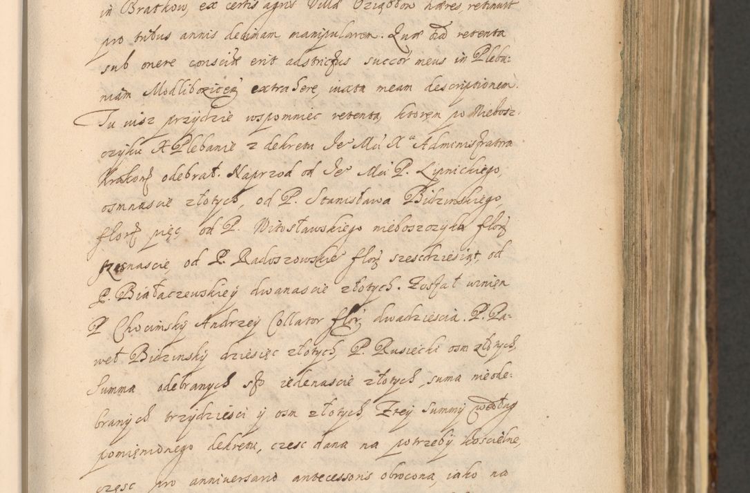 Zdjęcie nr 195 dla obiektu archiwalnego: Acta actorum, institutionum, resignationum, provisionum, decretorum, sententiarum, inscriptionum, testamentorum, confirmationum, ingrossationum, obligationum, quietationum, constitutionum R. D. Andreae Szołdrski, episcopi Kijoviensis, Gnesnensis et Posnaniensis praepositi, cantoris Cracoviensis, Vladislaviensis canonici, R. S. M. secretarii, episcopatus Cracoviensis in spiritualibus er temporalibus deputati anno 1633, 1634 et 1635
