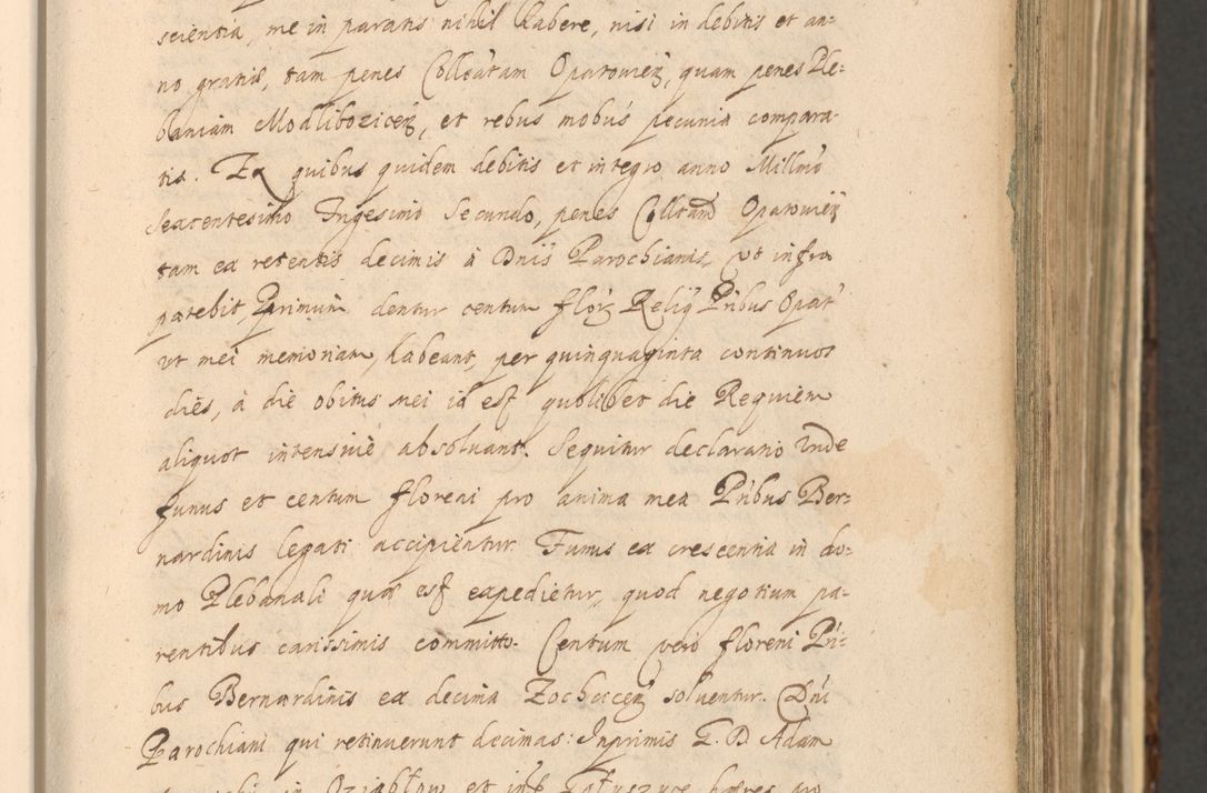 Zdjęcie nr 193 dla obiektu archiwalnego: Acta actorum, institutionum, resignationum, provisionum, decretorum, sententiarum, inscriptionum, testamentorum, confirmationum, ingrossationum, obligationum, quietationum, constitutionum R. D. Andreae Szołdrski, episcopi Kijoviensis, Gnesnensis et Posnaniensis praepositi, cantoris Cracoviensis, Vladislaviensis canonici, R. S. M. secretarii, episcopatus Cracoviensis in spiritualibus er temporalibus deputati anno 1633, 1634 et 1635