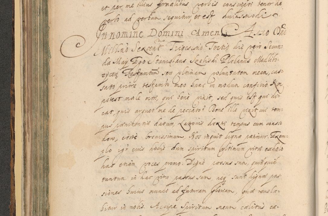 Zdjęcie nr 192 dla obiektu archiwalnego: Acta actorum, institutionum, resignationum, provisionum, decretorum, sententiarum, inscriptionum, testamentorum, confirmationum, ingrossationum, obligationum, quietationum, constitutionum R. D. Andreae Szołdrski, episcopi Kijoviensis, Gnesnensis et Posnaniensis praepositi, cantoris Cracoviensis, Vladislaviensis canonici, R. S. M. secretarii, episcopatus Cracoviensis in spiritualibus er temporalibus deputati anno 1633, 1634 et 1635