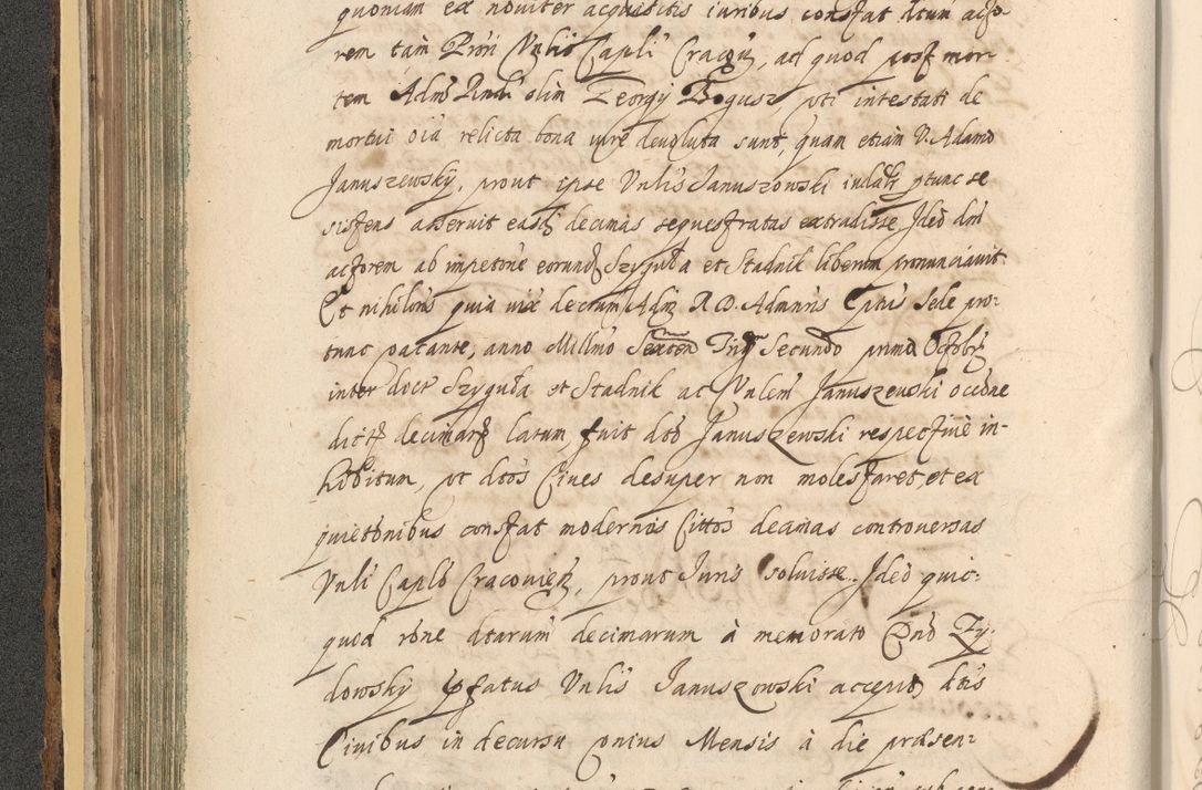 Zdjęcie nr 180 dla obiektu archiwalnego: Acta actorum, institutionum, resignationum, provisionum, decretorum, sententiarum, inscriptionum, testamentorum, confirmationum, ingrossationum, obligationum, quietationum, constitutionum R. D. Andreae Szołdrski, episcopi Kijoviensis, Gnesnensis et Posnaniensis praepositi, cantoris Cracoviensis, Vladislaviensis canonici, R. S. M. secretarii, episcopatus Cracoviensis in spiritualibus er temporalibus deputati anno 1633, 1634 et 1635