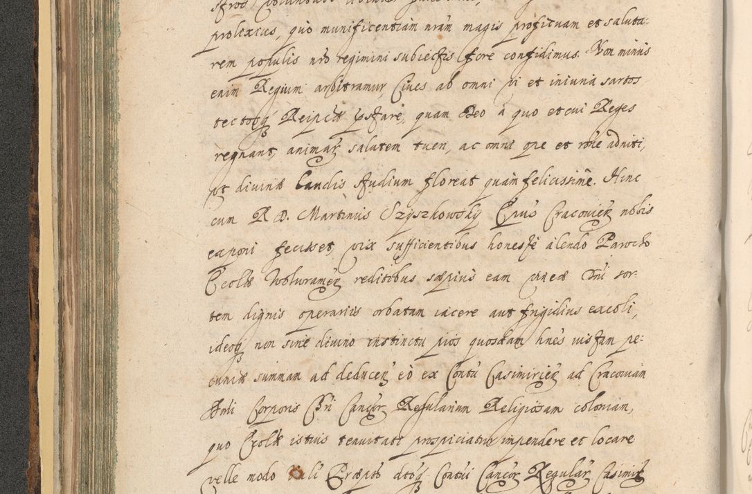 Zdjęcie nr 176 dla obiektu archiwalnego: Acta actorum, institutionum, resignationum, provisionum, decretorum, sententiarum, inscriptionum, testamentorum, confirmationum, ingrossationum, obligationum, quietationum, constitutionum R. D. Andreae Szołdrski, episcopi Kijoviensis, Gnesnensis et Posnaniensis praepositi, cantoris Cracoviensis, Vladislaviensis canonici, R. S. M. secretarii, episcopatus Cracoviensis in spiritualibus er temporalibus deputati anno 1633, 1634 et 1635