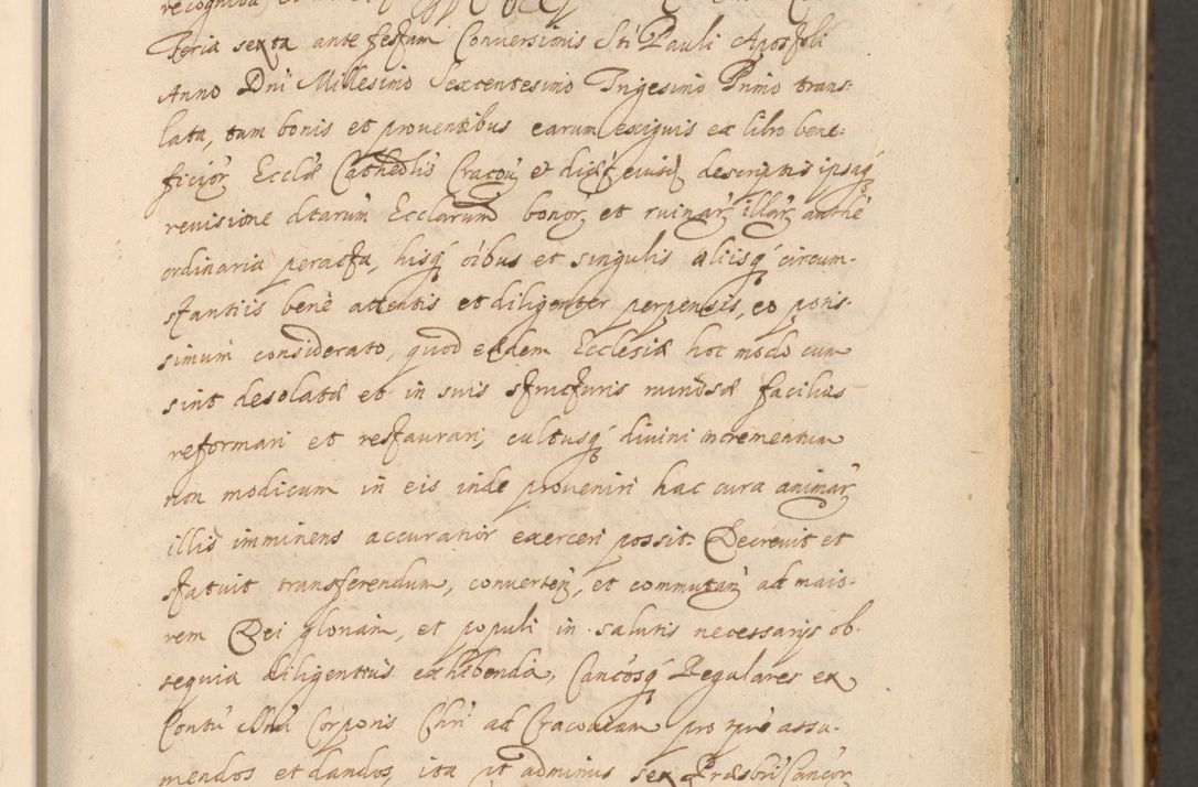 Zdjęcie nr 173 dla obiektu archiwalnego: Acta actorum, institutionum, resignationum, provisionum, decretorum, sententiarum, inscriptionum, testamentorum, confirmationum, ingrossationum, obligationum, quietationum, constitutionum R. D. Andreae Szołdrski, episcopi Kijoviensis, Gnesnensis et Posnaniensis praepositi, cantoris Cracoviensis, Vladislaviensis canonici, R. S. M. secretarii, episcopatus Cracoviensis in spiritualibus er temporalibus deputati anno 1633, 1634 et 1635