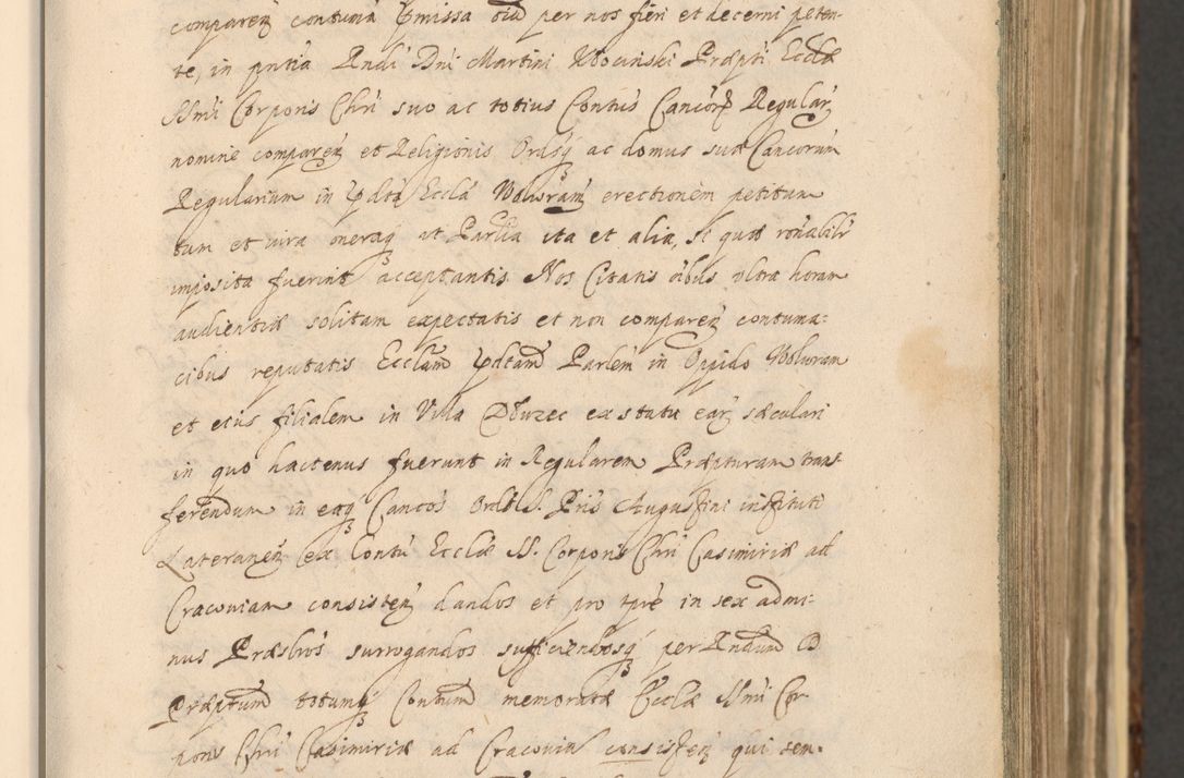 Zdjęcie nr 169 dla obiektu archiwalnego: Acta actorum, institutionum, resignationum, provisionum, decretorum, sententiarum, inscriptionum, testamentorum, confirmationum, ingrossationum, obligationum, quietationum, constitutionum R. D. Andreae Szołdrski, episcopi Kijoviensis, Gnesnensis et Posnaniensis praepositi, cantoris Cracoviensis, Vladislaviensis canonici, R. S. M. secretarii, episcopatus Cracoviensis in spiritualibus er temporalibus deputati anno 1633, 1634 et 1635