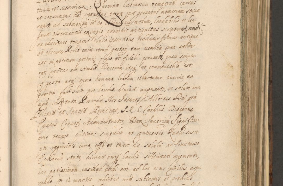 Zdjęcie nr 161 dla obiektu archiwalnego: Acta actorum, institutionum, resignationum, provisionum, decretorum, sententiarum, inscriptionum, testamentorum, confirmationum, ingrossationum, obligationum, quietationum, constitutionum R. D. Andreae Szołdrski, episcopi Kijoviensis, Gnesnensis et Posnaniensis praepositi, cantoris Cracoviensis, Vladislaviensis canonici, R. S. M. secretarii, episcopatus Cracoviensis in spiritualibus er temporalibus deputati anno 1633, 1634 et 1635