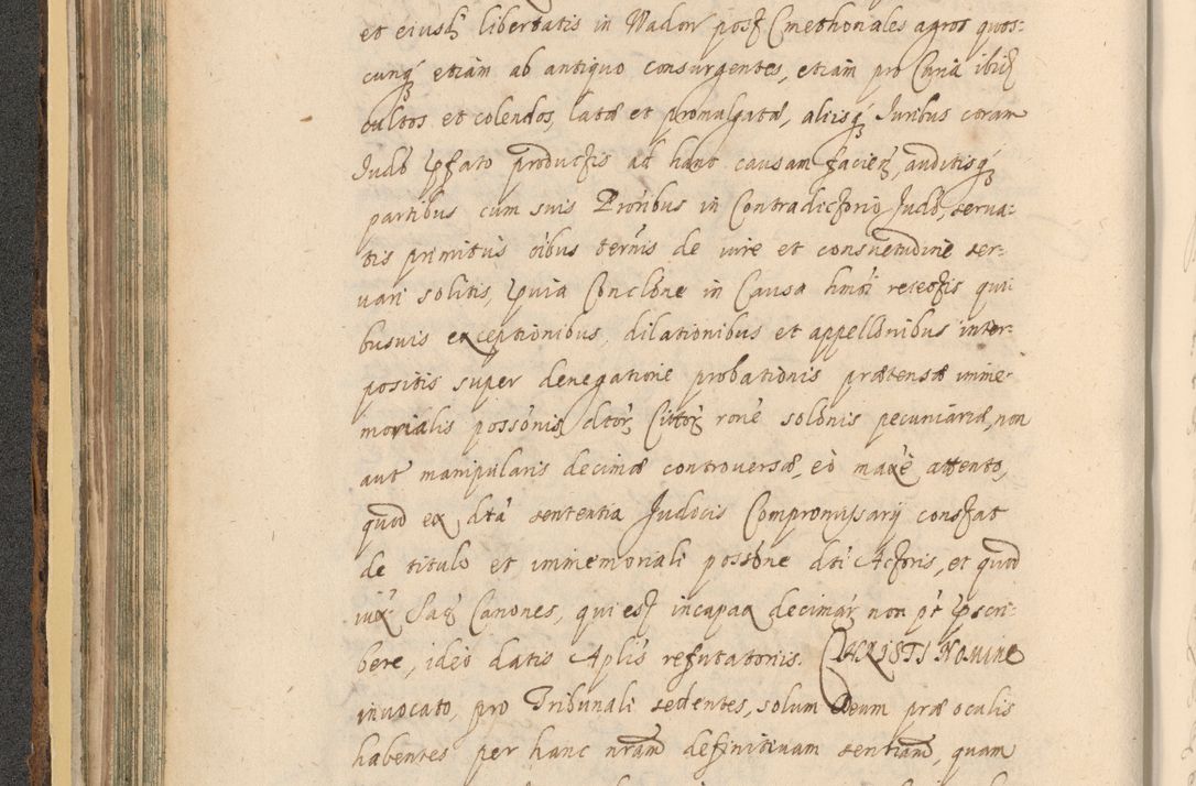 Zdjęcie nr 156 dla obiektu archiwalnego: Acta actorum, institutionum, resignationum, provisionum, decretorum, sententiarum, inscriptionum, testamentorum, confirmationum, ingrossationum, obligationum, quietationum, constitutionum R. D. Andreae Szołdrski, episcopi Kijoviensis, Gnesnensis et Posnaniensis praepositi, cantoris Cracoviensis, Vladislaviensis canonici, R. S. M. secretarii, episcopatus Cracoviensis in spiritualibus er temporalibus deputati anno 1633, 1634 et 1635