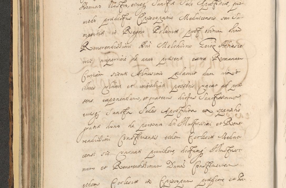 Zdjęcie nr 148 dla obiektu archiwalnego: Acta actorum, institutionum, resignationum, provisionum, decretorum, sententiarum, inscriptionum, testamentorum, confirmationum, ingrossationum, obligationum, quietationum, constitutionum R. D. Andreae Szołdrski, episcopi Kijoviensis, Gnesnensis et Posnaniensis praepositi, cantoris Cracoviensis, Vladislaviensis canonici, R. S. M. secretarii, episcopatus Cracoviensis in spiritualibus er temporalibus deputati anno 1633, 1634 et 1635