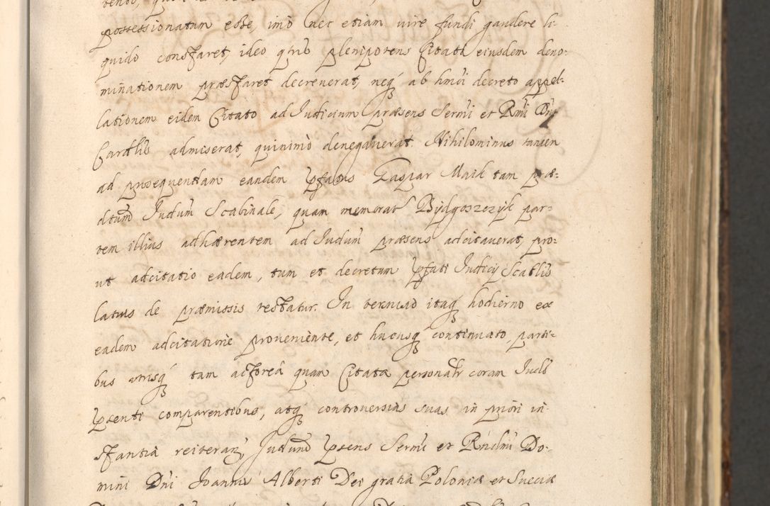 Zdjęcie nr 143 dla obiektu archiwalnego: Acta actorum, institutionum, resignationum, provisionum, decretorum, sententiarum, inscriptionum, testamentorum, confirmationum, ingrossationum, obligationum, quietationum, constitutionum R. D. Andreae Szołdrski, episcopi Kijoviensis, Gnesnensis et Posnaniensis praepositi, cantoris Cracoviensis, Vladislaviensis canonici, R. S. M. secretarii, episcopatus Cracoviensis in spiritualibus er temporalibus deputati anno 1633, 1634 et 1635