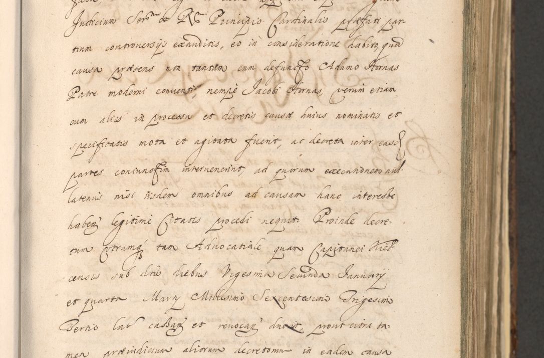 Zdjęcie nr 141 dla obiektu archiwalnego: Acta actorum, institutionum, resignationum, provisionum, decretorum, sententiarum, inscriptionum, testamentorum, confirmationum, ingrossationum, obligationum, quietationum, constitutionum R. D. Andreae Szołdrski, episcopi Kijoviensis, Gnesnensis et Posnaniensis praepositi, cantoris Cracoviensis, Vladislaviensis canonici, R. S. M. secretarii, episcopatus Cracoviensis in spiritualibus er temporalibus deputati anno 1633, 1634 et 1635