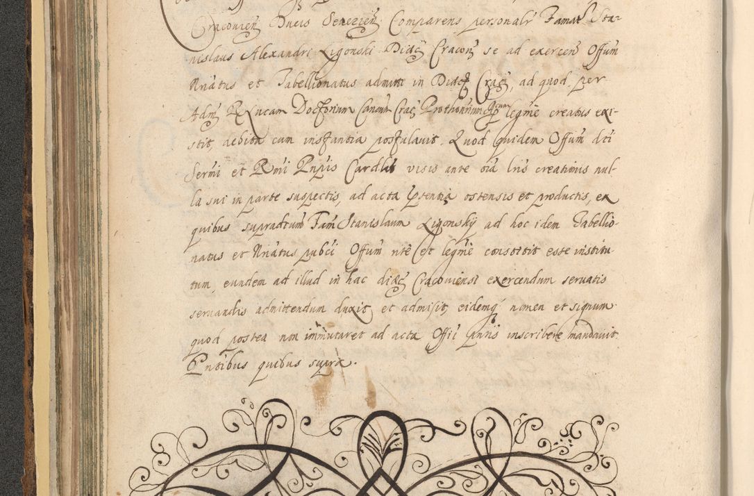 Zdjęcie nr 136 dla obiektu archiwalnego: Acta actorum, institutionum, resignationum, provisionum, decretorum, sententiarum, inscriptionum, testamentorum, confirmationum, ingrossationum, obligationum, quietationum, constitutionum R. D. Andreae Szołdrski, episcopi Kijoviensis, Gnesnensis et Posnaniensis praepositi, cantoris Cracoviensis, Vladislaviensis canonici, R. S. M. secretarii, episcopatus Cracoviensis in spiritualibus er temporalibus deputati anno 1633, 1634 et 1635