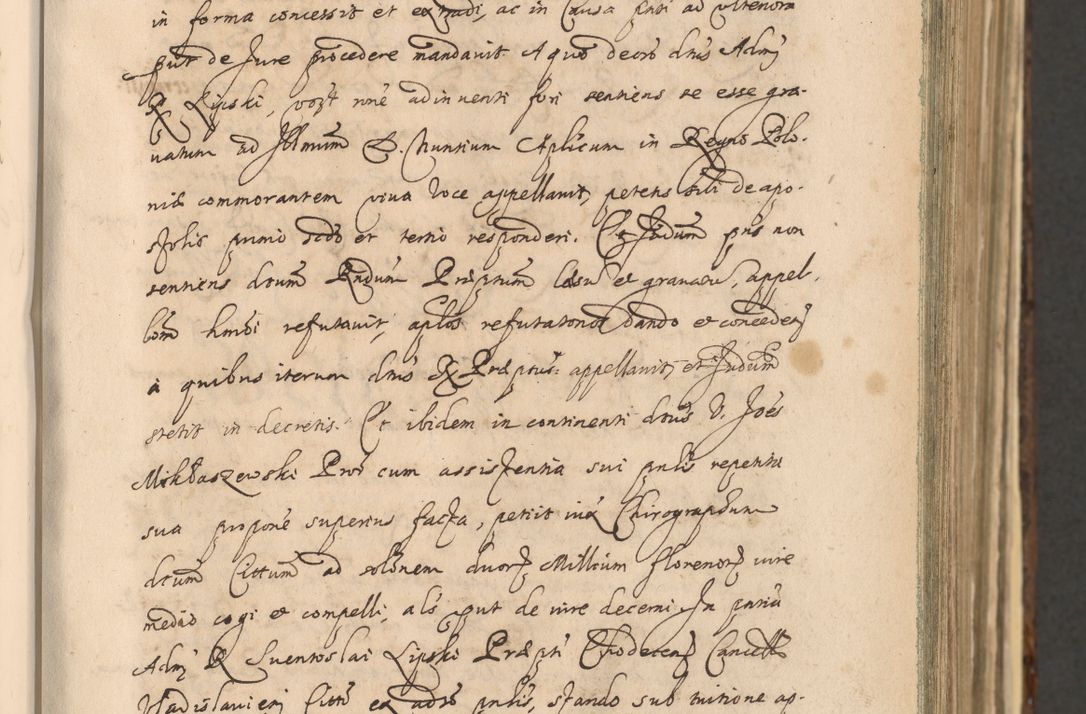 Zdjęcie nr 129 dla obiektu archiwalnego: Acta actorum, institutionum, resignationum, provisionum, decretorum, sententiarum, inscriptionum, testamentorum, confirmationum, ingrossationum, obligationum, quietationum, constitutionum R. D. Andreae Szołdrski, episcopi Kijoviensis, Gnesnensis et Posnaniensis praepositi, cantoris Cracoviensis, Vladislaviensis canonici, R. S. M. secretarii, episcopatus Cracoviensis in spiritualibus er temporalibus deputati anno 1633, 1634 et 1635