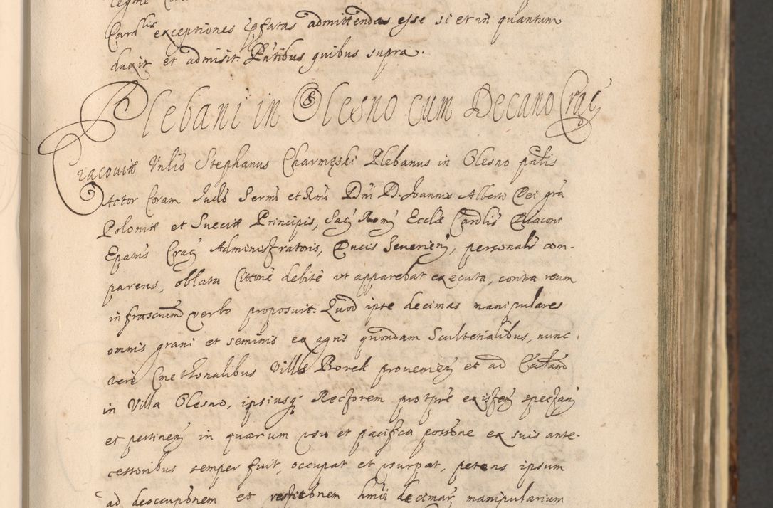 Zdjęcie nr 123 dla obiektu archiwalnego: Acta actorum, institutionum, resignationum, provisionum, decretorum, sententiarum, inscriptionum, testamentorum, confirmationum, ingrossationum, obligationum, quietationum, constitutionum R. D. Andreae Szołdrski, episcopi Kijoviensis, Gnesnensis et Posnaniensis praepositi, cantoris Cracoviensis, Vladislaviensis canonici, R. S. M. secretarii, episcopatus Cracoviensis in spiritualibus er temporalibus deputati anno 1633, 1634 et 1635