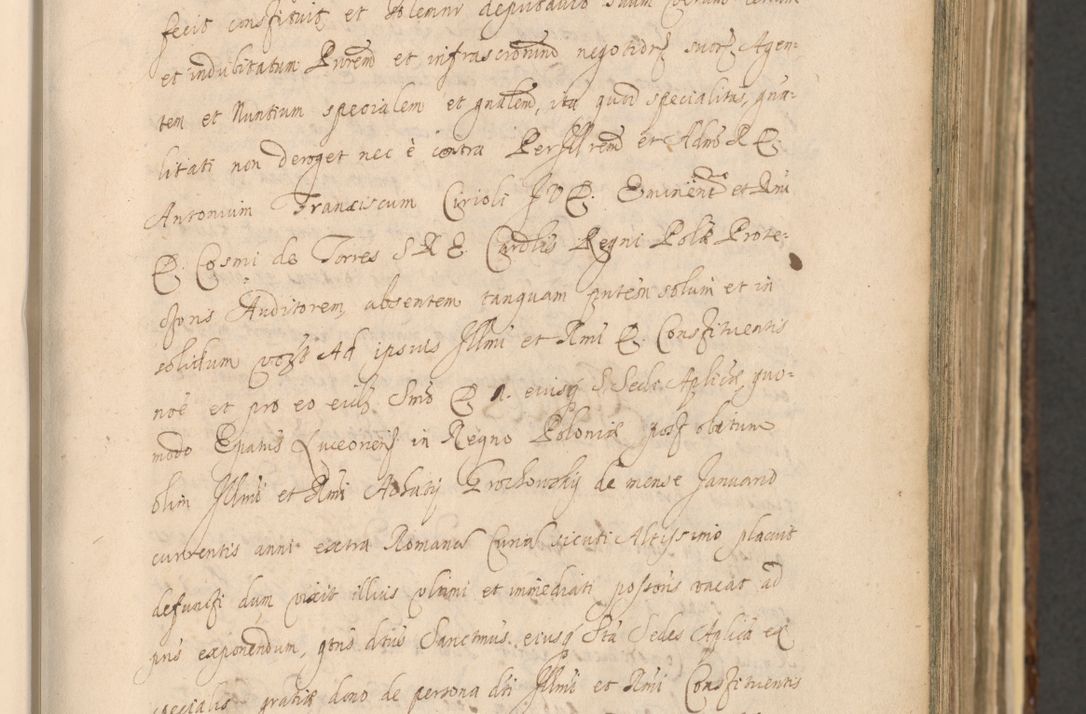 Zdjęcie nr 119 dla obiektu archiwalnego: Acta actorum, institutionum, resignationum, provisionum, decretorum, sententiarum, inscriptionum, testamentorum, confirmationum, ingrossationum, obligationum, quietationum, constitutionum R. D. Andreae Szołdrski, episcopi Kijoviensis, Gnesnensis et Posnaniensis praepositi, cantoris Cracoviensis, Vladislaviensis canonici, R. S. M. secretarii, episcopatus Cracoviensis in spiritualibus er temporalibus deputati anno 1633, 1634 et 1635