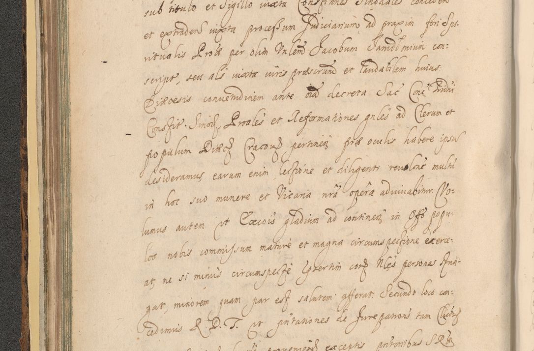 Zdjęcie nr 116 dla obiektu archiwalnego: Acta actorum, institutionum, resignationum, provisionum, decretorum, sententiarum, inscriptionum, testamentorum, confirmationum, ingrossationum, obligationum, quietationum, constitutionum R. D. Andreae Szołdrski, episcopi Kijoviensis, Gnesnensis et Posnaniensis praepositi, cantoris Cracoviensis, Vladislaviensis canonici, R. S. M. secretarii, episcopatus Cracoviensis in spiritualibus er temporalibus deputati anno 1633, 1634 et 1635