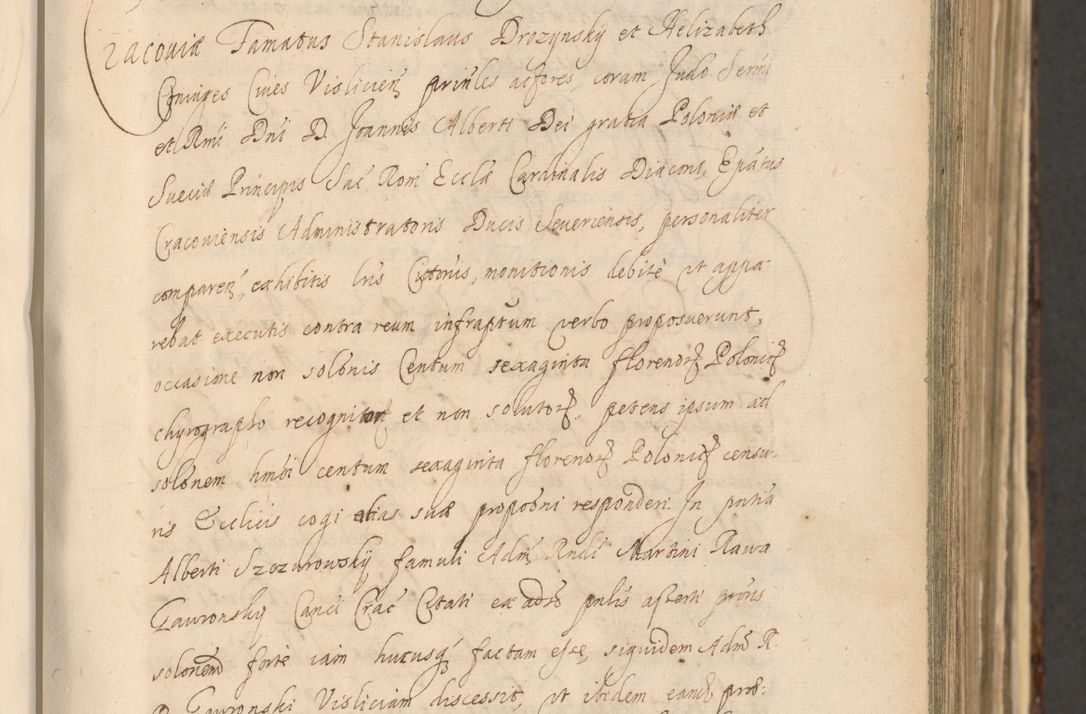 Zdjęcie nr 109 dla obiektu archiwalnego: Acta actorum, institutionum, resignationum, provisionum, decretorum, sententiarum, inscriptionum, testamentorum, confirmationum, ingrossationum, obligationum, quietationum, constitutionum R. D. Andreae Szołdrski, episcopi Kijoviensis, Gnesnensis et Posnaniensis praepositi, cantoris Cracoviensis, Vladislaviensis canonici, R. S. M. secretarii, episcopatus Cracoviensis in spiritualibus er temporalibus deputati anno 1633, 1634 et 1635