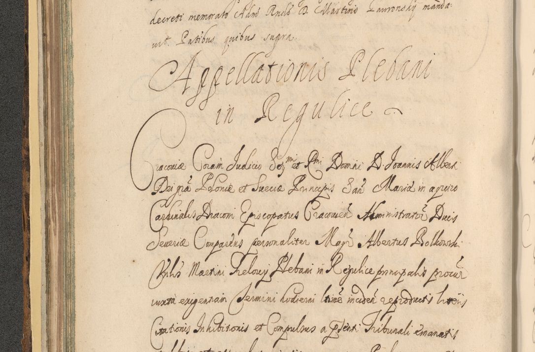 Zdjęcie nr 110 dla obiektu archiwalnego: Acta actorum, institutionum, resignationum, provisionum, decretorum, sententiarum, inscriptionum, testamentorum, confirmationum, ingrossationum, obligationum, quietationum, constitutionum R. D. Andreae Szołdrski, episcopi Kijoviensis, Gnesnensis et Posnaniensis praepositi, cantoris Cracoviensis, Vladislaviensis canonici, R. S. M. secretarii, episcopatus Cracoviensis in spiritualibus er temporalibus deputati anno 1633, 1634 et 1635