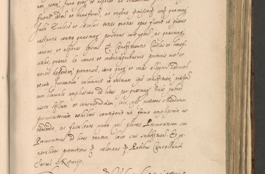 Zdjęcie nr 105 dla obiektu archiwalnego: Acta actorum, institutionum, resignationum, provisionum, decretorum, sententiarum, inscriptionum, testamentorum, confirmationum, ingrossationum, obligationum, quietationum, constitutionum R. D. Andreae Szołdrski, episcopi Kijoviensis, Gnesnensis et Posnaniensis praepositi, cantoris Cracoviensis, Vladislaviensis canonici, R. S. M. secretarii, episcopatus Cracoviensis in spiritualibus er temporalibus deputati anno 1633, 1634 et 1635
