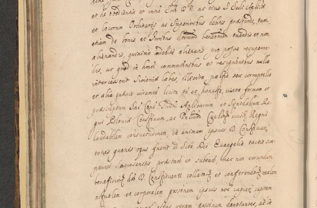 Zdjęcie nr 104 dla obiektu archiwalnego: Acta actorum, institutionum, resignationum, provisionum, decretorum, sententiarum, inscriptionum, testamentorum, confirmationum, ingrossationum, obligationum, quietationum, constitutionum R. D. Andreae Szołdrski, episcopi Kijoviensis, Gnesnensis et Posnaniensis praepositi, cantoris Cracoviensis, Vladislaviensis canonici, R. S. M. secretarii, episcopatus Cracoviensis in spiritualibus er temporalibus deputati anno 1633, 1634 et 1635