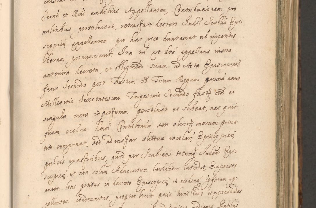 Zdjęcie nr 97 dla obiektu archiwalnego: Acta actorum, institutionum, resignationum, provisionum, decretorum, sententiarum, inscriptionum, testamentorum, confirmationum, ingrossationum, obligationum, quietationum, constitutionum R. D. Andreae Szołdrski, episcopi Kijoviensis, Gnesnensis et Posnaniensis praepositi, cantoris Cracoviensis, Vladislaviensis canonici, R. S. M. secretarii, episcopatus Cracoviensis in spiritualibus er temporalibus deputati anno 1633, 1634 et 1635