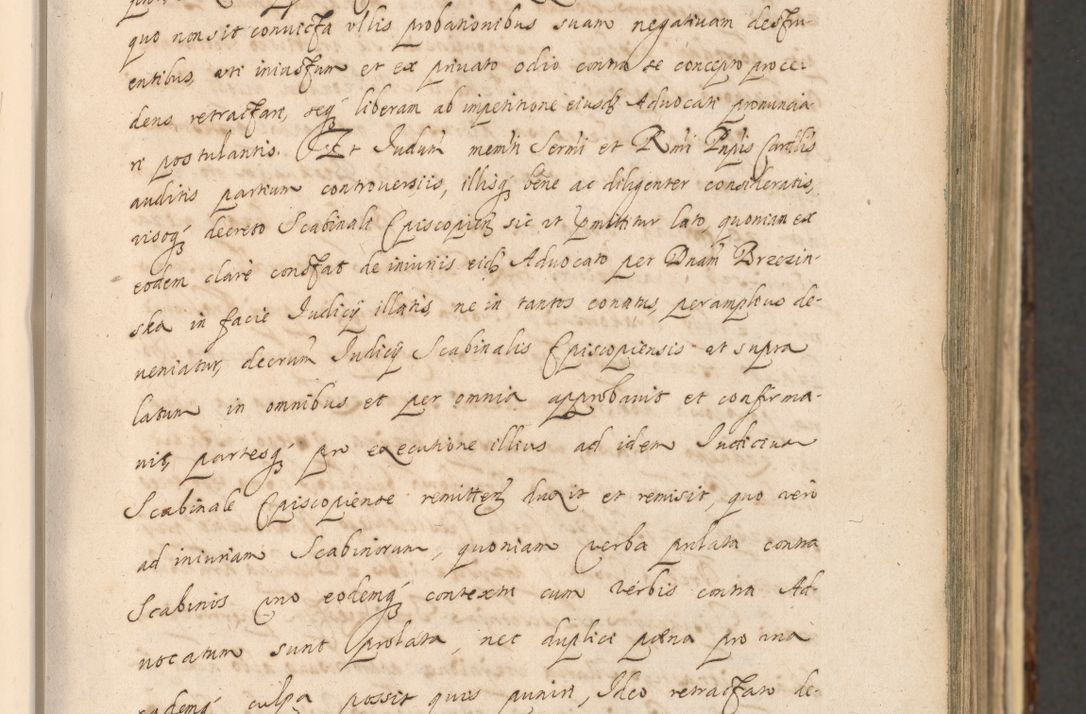 Zdjęcie nr 99 dla obiektu archiwalnego: Acta actorum, institutionum, resignationum, provisionum, decretorum, sententiarum, inscriptionum, testamentorum, confirmationum, ingrossationum, obligationum, quietationum, constitutionum R. D. Andreae Szołdrski, episcopi Kijoviensis, Gnesnensis et Posnaniensis praepositi, cantoris Cracoviensis, Vladislaviensis canonici, R. S. M. secretarii, episcopatus Cracoviensis in spiritualibus er temporalibus deputati anno 1633, 1634 et 1635