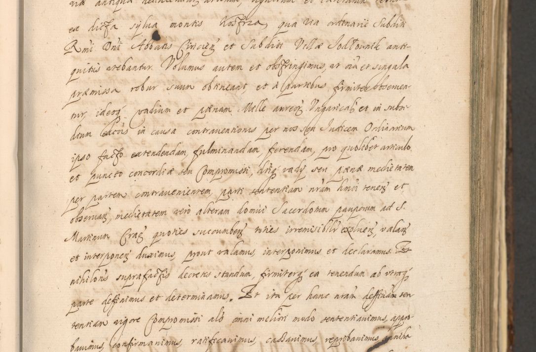 Zdjęcie nr 89 dla obiektu archiwalnego: Acta actorum, institutionum, resignationum, provisionum, decretorum, sententiarum, inscriptionum, testamentorum, confirmationum, ingrossationum, obligationum, quietationum, constitutionum R. D. Andreae Szołdrski, episcopi Kijoviensis, Gnesnensis et Posnaniensis praepositi, cantoris Cracoviensis, Vladislaviensis canonici, R. S. M. secretarii, episcopatus Cracoviensis in spiritualibus er temporalibus deputati anno 1633, 1634 et 1635