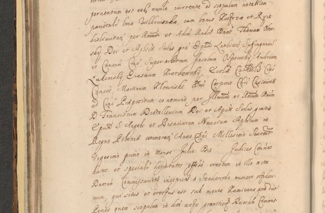 Zdjęcie nr 86 dla obiektu archiwalnego: Acta actorum, institutionum, resignationum, provisionum, decretorum, sententiarum, inscriptionum, testamentorum, confirmationum, ingrossationum, obligationum, quietationum, constitutionum R. D. Andreae Szołdrski, episcopi Kijoviensis, Gnesnensis et Posnaniensis praepositi, cantoris Cracoviensis, Vladislaviensis canonici, R. S. M. secretarii, episcopatus Cracoviensis in spiritualibus er temporalibus deputati anno 1633, 1634 et 1635