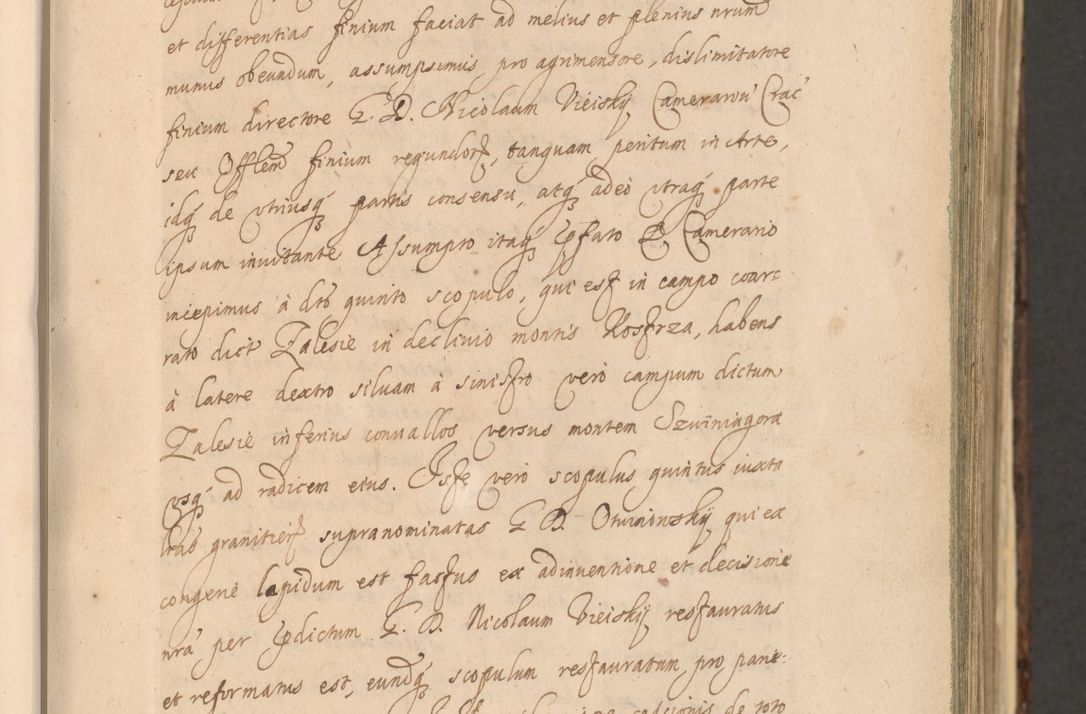 Zdjęcie nr 83 dla obiektu archiwalnego: Acta actorum, institutionum, resignationum, provisionum, decretorum, sententiarum, inscriptionum, testamentorum, confirmationum, ingrossationum, obligationum, quietationum, constitutionum R. D. Andreae Szołdrski, episcopi Kijoviensis, Gnesnensis et Posnaniensis praepositi, cantoris Cracoviensis, Vladislaviensis canonici, R. S. M. secretarii, episcopatus Cracoviensis in spiritualibus er temporalibus deputati anno 1633, 1634 et 1635