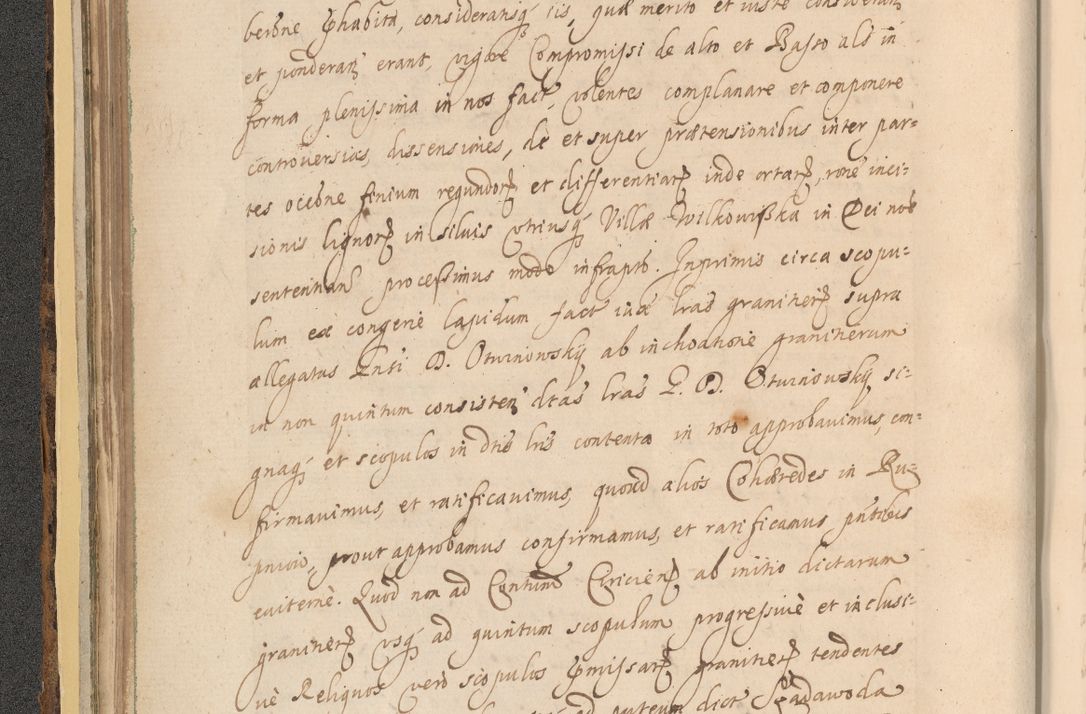 Zdjęcie nr 82 dla obiektu archiwalnego: Acta actorum, institutionum, resignationum, provisionum, decretorum, sententiarum, inscriptionum, testamentorum, confirmationum, ingrossationum, obligationum, quietationum, constitutionum R. D. Andreae Szołdrski, episcopi Kijoviensis, Gnesnensis et Posnaniensis praepositi, cantoris Cracoviensis, Vladislaviensis canonici, R. S. M. secretarii, episcopatus Cracoviensis in spiritualibus er temporalibus deputati anno 1633, 1634 et 1635