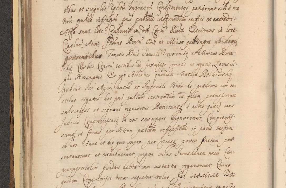 Zdjęcie nr 78 dla obiektu archiwalnego: Acta actorum, institutionum, resignationum, provisionum, decretorum, sententiarum, inscriptionum, testamentorum, confirmationum, ingrossationum, obligationum, quietationum, constitutionum R. D. Andreae Szołdrski, episcopi Kijoviensis, Gnesnensis et Posnaniensis praepositi, cantoris Cracoviensis, Vladislaviensis canonici, R. S. M. secretarii, episcopatus Cracoviensis in spiritualibus er temporalibus deputati anno 1633, 1634 et 1635