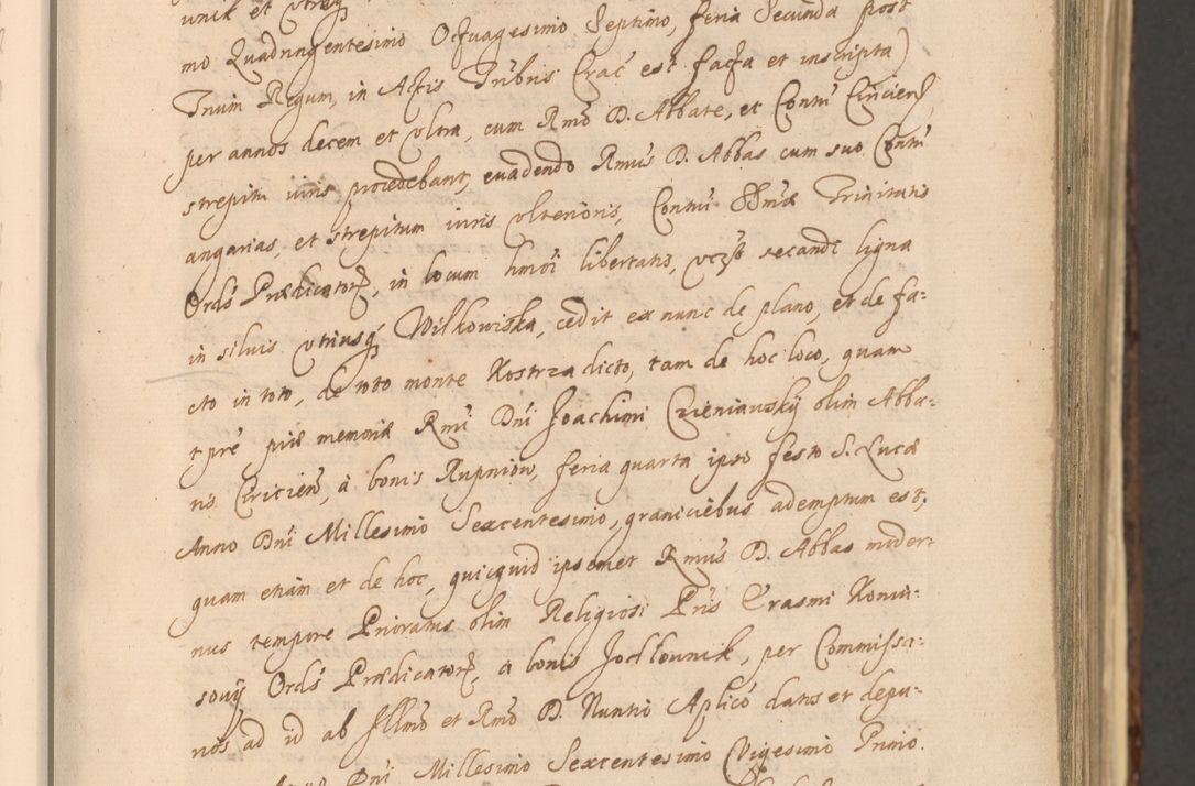 Zdjęcie nr 71 dla obiektu archiwalnego: Acta actorum, institutionum, resignationum, provisionum, decretorum, sententiarum, inscriptionum, testamentorum, confirmationum, ingrossationum, obligationum, quietationum, constitutionum R. D. Andreae Szołdrski, episcopi Kijoviensis, Gnesnensis et Posnaniensis praepositi, cantoris Cracoviensis, Vladislaviensis canonici, R. S. M. secretarii, episcopatus Cracoviensis in spiritualibus er temporalibus deputati anno 1633, 1634 et 1635