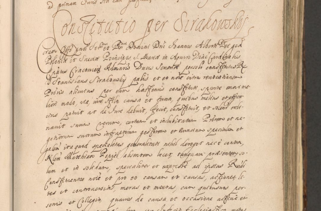 Zdjęcie nr 63 dla obiektu archiwalnego: Acta actorum, institutionum, resignationum, provisionum, decretorum, sententiarum, inscriptionum, testamentorum, confirmationum, ingrossationum, obligationum, quietationum, constitutionum R. D. Andreae Szołdrski, episcopi Kijoviensis, Gnesnensis et Posnaniensis praepositi, cantoris Cracoviensis, Vladislaviensis canonici, R. S. M. secretarii, episcopatus Cracoviensis in spiritualibus er temporalibus deputati anno 1633, 1634 et 1635