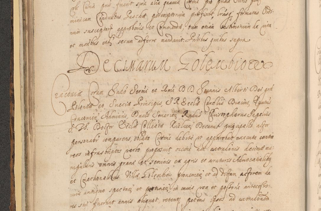 Zdjęcie nr 62 dla obiektu archiwalnego: Acta actorum, institutionum, resignationum, provisionum, decretorum, sententiarum, inscriptionum, testamentorum, confirmationum, ingrossationum, obligationum, quietationum, constitutionum R. D. Andreae Szołdrski, episcopi Kijoviensis, Gnesnensis et Posnaniensis praepositi, cantoris Cracoviensis, Vladislaviensis canonici, R. S. M. secretarii, episcopatus Cracoviensis in spiritualibus er temporalibus deputati anno 1633, 1634 et 1635