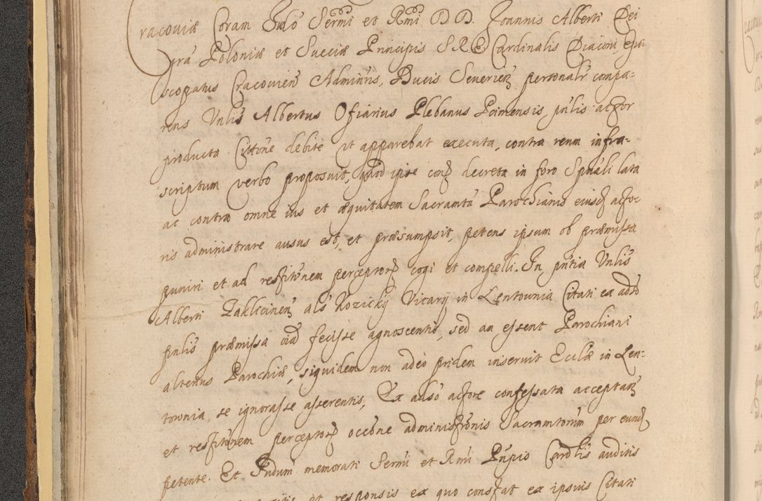 Zdjęcie nr 60 dla obiektu archiwalnego: Acta actorum, institutionum, resignationum, provisionum, decretorum, sententiarum, inscriptionum, testamentorum, confirmationum, ingrossationum, obligationum, quietationum, constitutionum R. D. Andreae Szołdrski, episcopi Kijoviensis, Gnesnensis et Posnaniensis praepositi, cantoris Cracoviensis, Vladislaviensis canonici, R. S. M. secretarii, episcopatus Cracoviensis in spiritualibus er temporalibus deputati anno 1633, 1634 et 1635