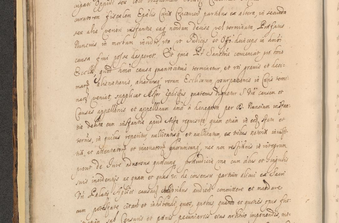 Zdjęcie nr 48 dla obiektu archiwalnego: Acta actorum, institutionum, resignationum, provisionum, decretorum, sententiarum, inscriptionum, testamentorum, confirmationum, ingrossationum, obligationum, quietationum, constitutionum R. D. Andreae Szołdrski, episcopi Kijoviensis, Gnesnensis et Posnaniensis praepositi, cantoris Cracoviensis, Vladislaviensis canonici, R. S. M. secretarii, episcopatus Cracoviensis in spiritualibus er temporalibus deputati anno 1633, 1634 et 1635