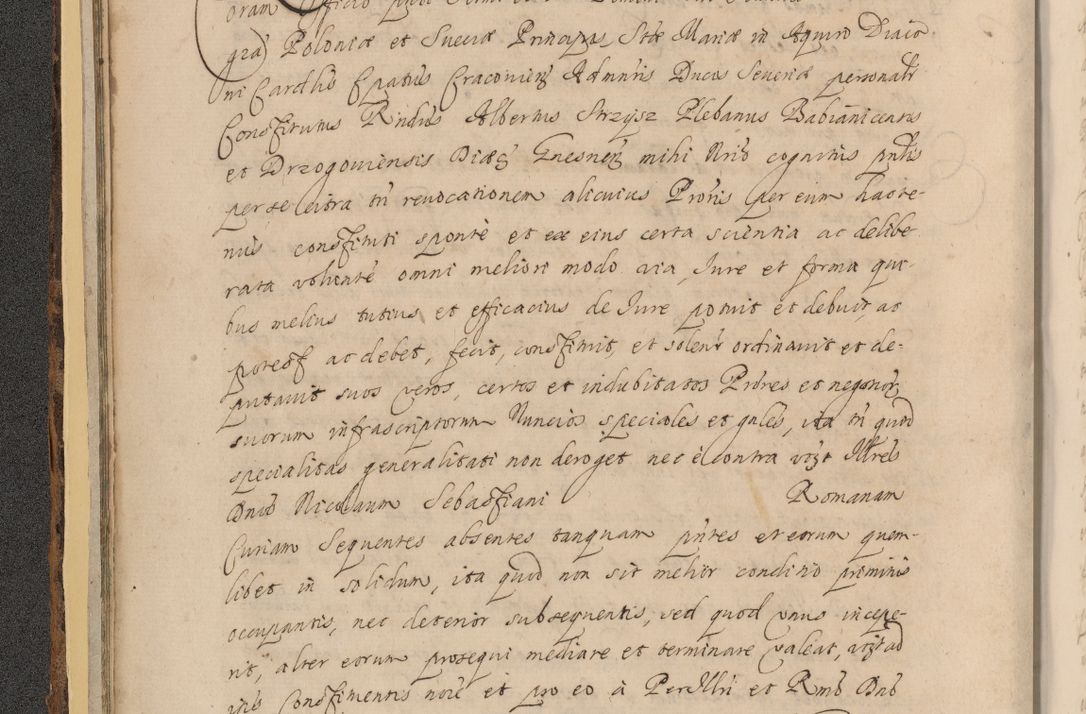 Zdjęcie nr 34 dla obiektu archiwalnego: Acta actorum, institutionum, resignationum, provisionum, decretorum, sententiarum, inscriptionum, testamentorum, confirmationum, ingrossationum, obligationum, quietationum, constitutionum R. D. Andreae Szołdrski, episcopi Kijoviensis, Gnesnensis et Posnaniensis praepositi, cantoris Cracoviensis, Vladislaviensis canonici, R. S. M. secretarii, episcopatus Cracoviensis in spiritualibus er temporalibus deputati anno 1633, 1634 et 1635