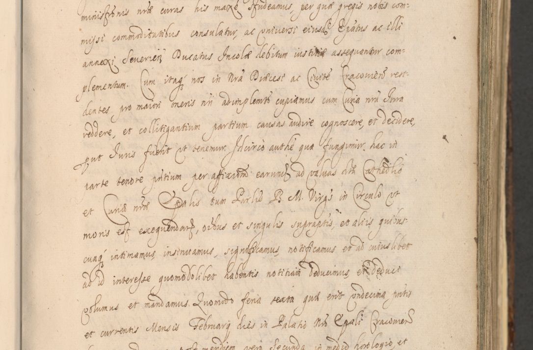 Zdjęcie nr 23 dla obiektu archiwalnego: Acta actorum, institutionum, resignationum, provisionum, decretorum, sententiarum, inscriptionum, testamentorum, confirmationum, ingrossationum, obligationum, quietationum, constitutionum R. D. Andreae Szołdrski, episcopi Kijoviensis, Gnesnensis et Posnaniensis praepositi, cantoris Cracoviensis, Vladislaviensis canonici, R. S. M. secretarii, episcopatus Cracoviensis in spiritualibus er temporalibus deputati anno 1633, 1634 et 1635