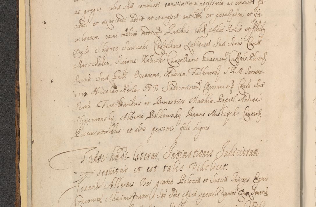 Zdjęcie nr 22 dla obiektu archiwalnego: Acta actorum, institutionum, resignationum, provisionum, decretorum, sententiarum, inscriptionum, testamentorum, confirmationum, ingrossationum, obligationum, quietationum, constitutionum R. D. Andreae Szołdrski, episcopi Kijoviensis, Gnesnensis et Posnaniensis praepositi, cantoris Cracoviensis, Vladislaviensis canonici, R. S. M. secretarii, episcopatus Cracoviensis in spiritualibus er temporalibus deputati anno 1633, 1634 et 1635