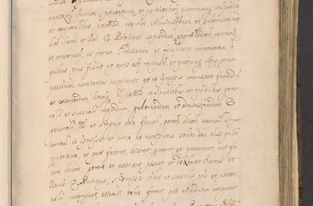 Zdjęcie nr 19 dla obiektu archiwalnego: Acta actorum, institutionum, resignationum, provisionum, decretorum, sententiarum, inscriptionum, testamentorum, confirmationum, ingrossationum, obligationum, quietationum, constitutionum R. D. Andreae Szołdrski, episcopi Kijoviensis, Gnesnensis et Posnaniensis praepositi, cantoris Cracoviensis, Vladislaviensis canonici, R. S. M. secretarii, episcopatus Cracoviensis in spiritualibus er temporalibus deputati anno 1633, 1634 et 1635