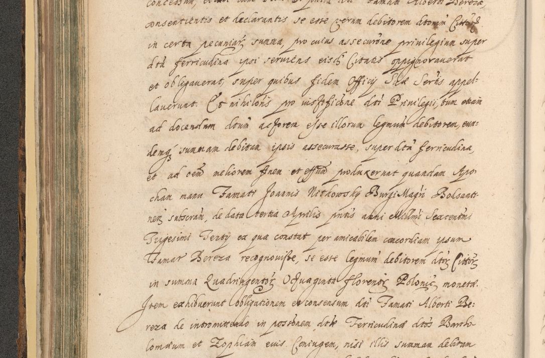Zdjęcie nr 212 dla obiektu archiwalnego: Acta actorum, institutionum, resignationum, provisionum, decretorum, sententiarum, inscriptionum, testamentorum, confirmationum, ingrossationum, obligationum, quietationum, constitutionum R. D. Andreae Szołdrski, episcopi Kijoviensis, Gnesnensis et Posnaniensis praepositi, cantoris Cracoviensis, Vladislaviensis canonici, R. S. M. secretarii, episcopatus Cracoviensis in spiritualibus er temporalibus deputati anno 1633, 1634 et 1635