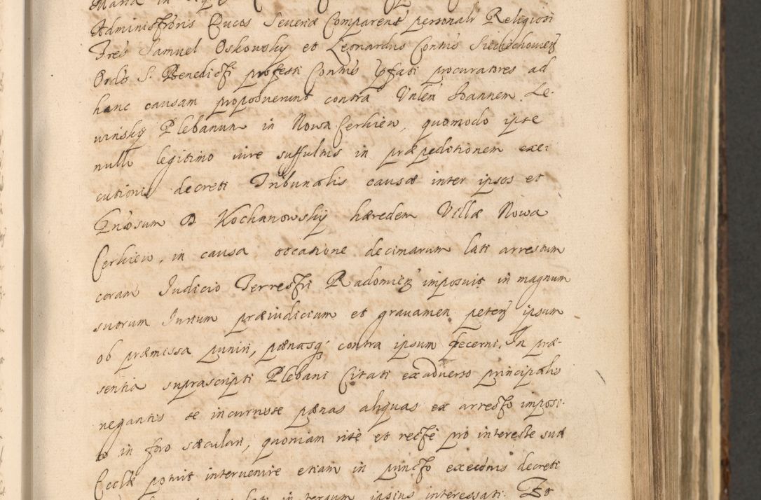 Zdjęcie nr 403 dla obiektu archiwalnego: Acta actorum, institutionum, resignationum, provisionum, decretorum, sententiarum, inscriptionum, testamentorum, confirmationum, ingrossationum, obligationum, quietationum, constitutionum R. D. Andreae Szołdrski, episcopi Kijoviensis, Gnesnensis et Posnaniensis praepositi, cantoris Cracoviensis, Vladislaviensis canonici, R. S. M. secretarii, episcopatus Cracoviensis in spiritualibus er temporalibus deputati anno 1633, 1634 et 1635