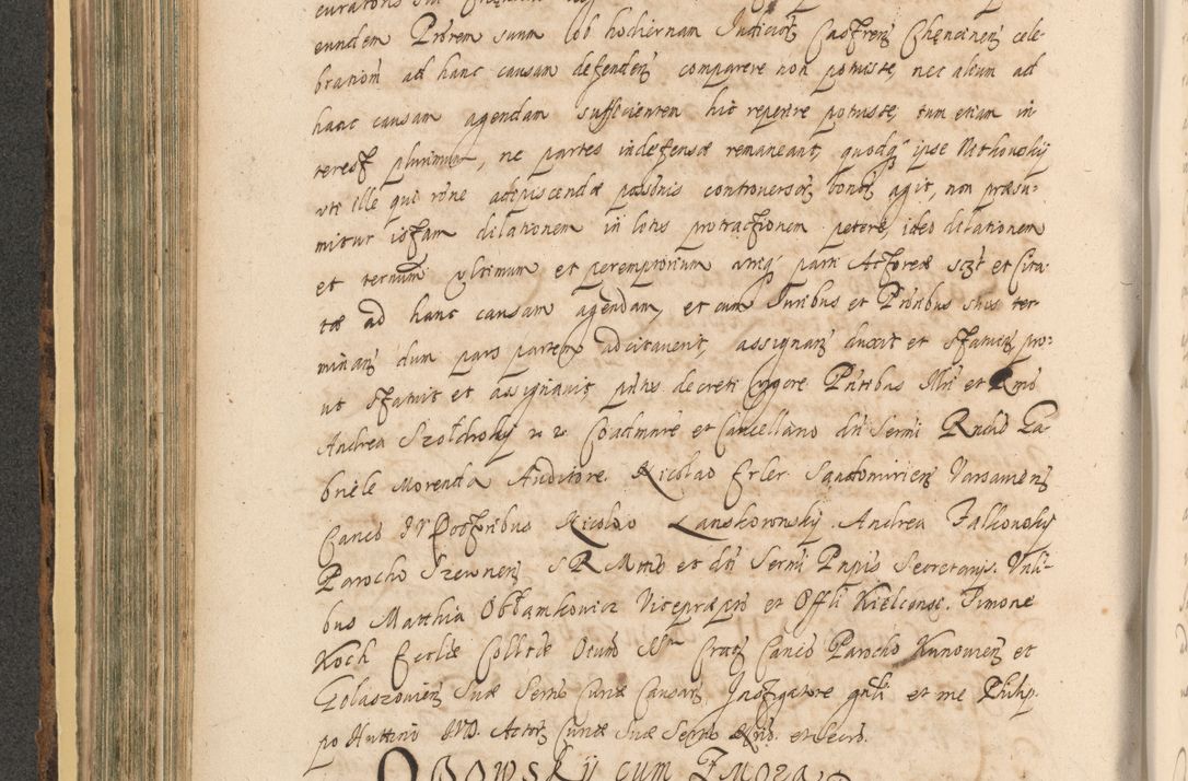 Zdjęcie nr 400 dla obiektu archiwalnego: Acta actorum, institutionum, resignationum, provisionum, decretorum, sententiarum, inscriptionum, testamentorum, confirmationum, ingrossationum, obligationum, quietationum, constitutionum R. D. Andreae Szołdrski, episcopi Kijoviensis, Gnesnensis et Posnaniensis praepositi, cantoris Cracoviensis, Vladislaviensis canonici, R. S. M. secretarii, episcopatus Cracoviensis in spiritualibus er temporalibus deputati anno 1633, 1634 et 1635
