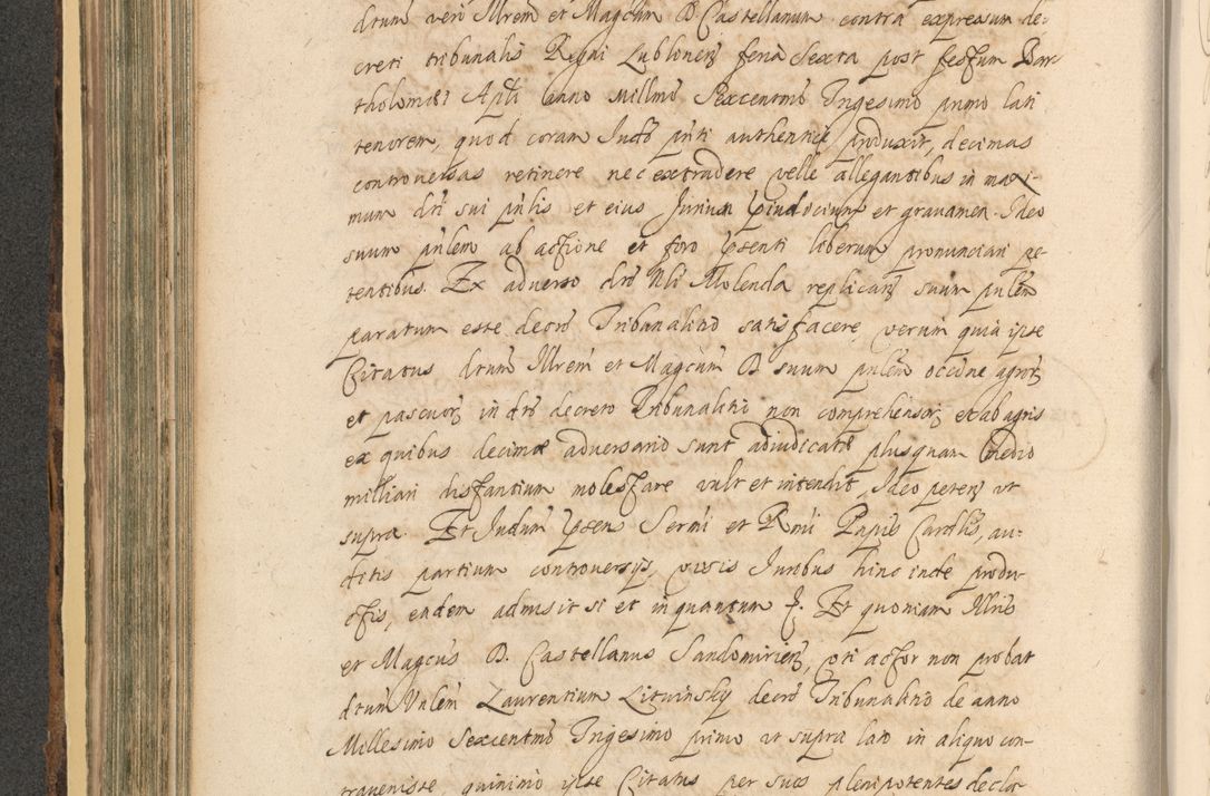 Zdjęcie nr 382 dla obiektu archiwalnego: Acta actorum, institutionum, resignationum, provisionum, decretorum, sententiarum, inscriptionum, testamentorum, confirmationum, ingrossationum, obligationum, quietationum, constitutionum R. D. Andreae Szołdrski, episcopi Kijoviensis, Gnesnensis et Posnaniensis praepositi, cantoris Cracoviensis, Vladislaviensis canonici, R. S. M. secretarii, episcopatus Cracoviensis in spiritualibus er temporalibus deputati anno 1633, 1634 et 1635