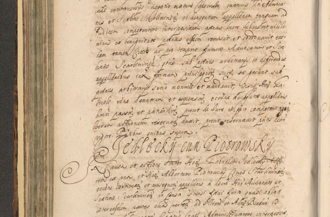 Zdjęcie nr 378 dla obiektu archiwalnego: Acta actorum, institutionum, resignationum, provisionum, decretorum, sententiarum, inscriptionum, testamentorum, confirmationum, ingrossationum, obligationum, quietationum, constitutionum R. D. Andreae Szołdrski, episcopi Kijoviensis, Gnesnensis et Posnaniensis praepositi, cantoris Cracoviensis, Vladislaviensis canonici, R. S. M. secretarii, episcopatus Cracoviensis in spiritualibus er temporalibus deputati anno 1633, 1634 et 1635